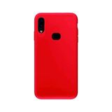Samsung Galaxy A10s İle Uyumlu Kılıf Kamera Korumalı Silikon Rubber Arka Kapak Kırmızı