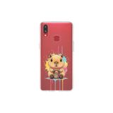 Samsung Galaxy A10s ile Uyumlu Splash Kapibara Tasarımlı Slimfit Şeffaf Silikon Kılıf