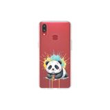 Samsung Galaxy A10s ile Uyumlu Splash Panda Tasarımlı Slimfit Şeffaf Silikon Kılıf