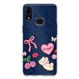 Samsung Galaxy A10S Uyumlu Bebek Kız Jean Kot Baskılı Silikon Kılıf
