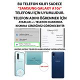 Samsung Galaxy A10S Uyumlu Çiçek Desenli Uçan Balon Baskılı Silikon Kılıf