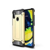 Samsung Galaxy A11 ile uyumlu Çİft Katman Koruyucu Crash Military Tank Kılıf - Gold