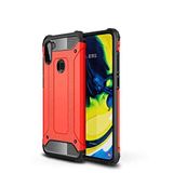Samsung Galaxy A11 ile uyumlu Çİft Katman Koruyucu Crash Military Tank Kılıf - Kırmızı