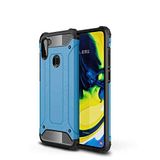 Samsung Galaxy A11 ile uyumlu Çİft Katman Koruyucu Crash Military Tank Kılıf - Mavi