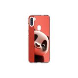 Samsung Galaxy A11 Uyumlu Şeffaf Kılıf 4 Peluş Panda Tasarımlı