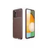 Samsung Galaxy A13 4G Kılıf Auto Focus Karbon Kapak - Kahverengi
