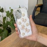 Samsung Galaxy A13 Uyumlu Kılıf Zebana Floral Silikon Kılıf Gold