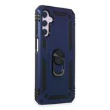 Samsung Galaxy A14 4G Kılıf Sofya Yüzüklü Silikon Kapak - Lacivert-(5796)