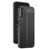 Samsung Galaxy A14 Kılıf Focus Deri Görünümlü Kamera Korumalı Silikon Kılıf