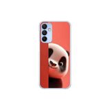 Samsung Galaxy A15 Uyumlu Şeffaf Kılıf 4 Peluş Panda Tasarımlı