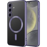 Samsung Galaxy A16 Kılıf Magsafe Kamera Lensli Korumalı Şeffaf Silikon Kapak - Glx A16 - Derin Mor