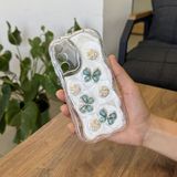 Samsung Galaxy A16 Uyumlu Kılıf Zebana Floral Silikon Kılıf Yeşil