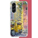 Samsung Galaxy A16 Uyumlu Sarı Mobilet Baskılı Silikon Kılıf