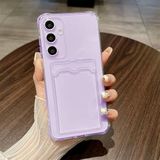 Samsung Galaxy A17 İle Uyumlu Anti shock kartlık kılıf (mor)