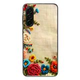 Samsung Galaxy A17 Uyumlu İşlemeli İğne Oyası Baskılı Silikon Kılıf