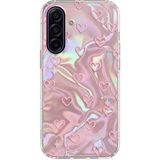 Samsung Galaxy A17 Uyumlu Kılıf Zebana Pink Heart Silikon Kılıf Pembe