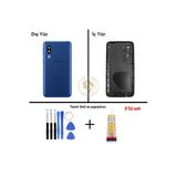 Samsung Galaxy A2 Core A260 Mavi Renk Uyumlu Arka Kapak + Tamir Seti + B7000 Yapıştırıcı Arka Cam Batarya Kapağı Pil Kapağı Lazer Kesim Back Cover Galaxy A2 Core Uyumlu