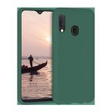 Samsung Galaxy A20 İnce Mat Silikon Kılıf Haki