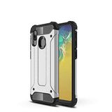 Samsung Galaxy A20E ile uyumlu Çİft Katman Koruyucu Crash Military Tank Kılıf - Gri