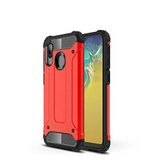 Samsung Galaxy A20E ile uyumlu Çİft Katman Koruyucu Crash Military Tank Kılıf - Kırmızı