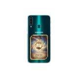 Samsung Galaxy A20S ile Uyumlu Burç Kartları Balık Tasarımlı Şeffaf Silikon Kılıf