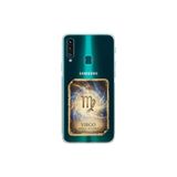 Samsung Galaxy A20S ile Uyumlu Burç Kartları Başak Tasarımlı Şeffaf Silikon Kılıf