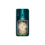 Samsung Galaxy A20S ile Uyumlu Burç Kartları Yay Tasarımlı Şeffaf Silikon Kılıf