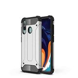 Samsung Galaxy A20S ile uyumlu Çİft Katman Koruyucu Crash Military Tank Kılıf - Gri