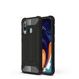 Samsung Galaxy A20S ile uyumlu Çİft Katman Koruyucu Crash Military Tank Kılıf - Siyah