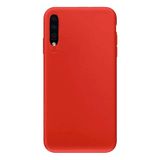Samsung Galaxy A20s İle Uyumlu Kılıf Kamera Korumalı Silikon Rubber Arka Kapak Kırmızı