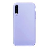 Samsung Galaxy A20s İle Uyumlu Kılıf Kamera Korumalı Silikon Rubber Arka Kapak Lila