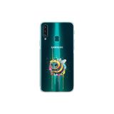 Samsung Galaxy A20S ile uyumlu Splash arı tasarımlı şeffaf silikon kılıf