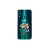 Samsung Galaxy A20S ile Uyumlu Splash Bukalemun Tasarımlı Şeffaf Silikon Kılıf