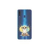 Samsung Galaxy A20S ile Uyumlu Splash Mirket Tasarımlı Slimfit Şeffaf Silikon Kılıf