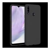 Samsung Galaxy A20S İnce Mat Silikon Kılıf Siyah