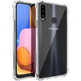 Samsung Galaxy A20S Kılıf Antishock Darbe Emici Şeffaf Silikon