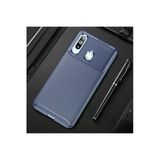 Samsung Galaxy A20s Kılıf Kamera Çıkıntılı Karbon Fiber Dokulu Renk Atmaz Kapak (Negro)