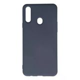 Samsung Galaxy A20s Kılıf Nano İçi Kadife Silikon - Gri-(5796)