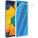 Samsung Galaxy A20s Kılıf Ultra İnce Silikon Kapak 0.2 Mm Şeffaf