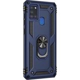 Samsung Galaxy A21S (A217F) Yüzüklü Tank Kılıf Lacivert