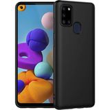 Samsung Galaxy A21S Ince Mat Silikon Kılıf Siyah