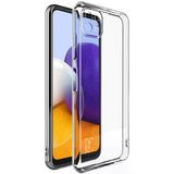 Samsung Galaxy A22 4G İle Uyumlu Kılıf Şeffaf Silikon Kamera Korumalı 3D