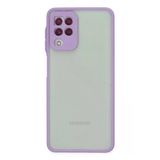 Samsung Galaxy A22 Kılıf Montreal Silikon Kapak - Mor-(5796)