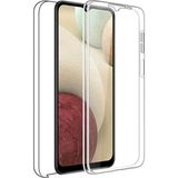 Samsung Galaxy A22 Kılıf Ön Arka 360 Koruma Şeffaf Silikon Kamera Korumalı