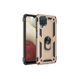 Samsung Galaxy A22 Kılıf Sofya Yüzüklü Silikon Kapak - Gold-(5796)