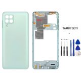 Samsung Galaxy A22 - Sm-A225f 4G Full Kasa Arka Kapak Takim Yesıl - Tamır Setı
