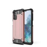 Samsung Galaxy A23 ile uyumlu Çİft Katman Koruyucu Crash Military Tank Kılıf - Rose Gold
