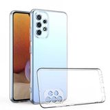 Samsung Galaxy A23 Kilif Lux Kamera Korumali Seffaf Silikon Kilif