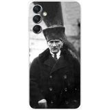 Samsung Galaxy A24 Uyumlu Mustafa Kemal Atatürk Portre Baskılı Silikon Kılıf Renkli