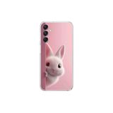 Samsung Galaxy A24 Uyumlu Şeffaf Kılıf 5 Peluş Tavşan Tasarımlı